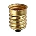 Qishare E14 to E12 Adapter Converter Lamp Adapter (Golden, 10PCS)