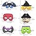 ATDAWN 24 Pack Halloween Foam Mask, Halloween Mask Craft Kit, Halloween Kids Party Favors, Halloween Crafts Supplies, Halloween Prizes