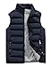 Vcansion Men's Outdoor Casual Stand Collar Padded Vest Coats
