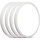 SunRider 4-Pack LED Flush Mount Ceiling Light Fixture, 5000K Daylight White, 2400LM, 12 Inch 24W Round Flat Recessed Lamp, 24