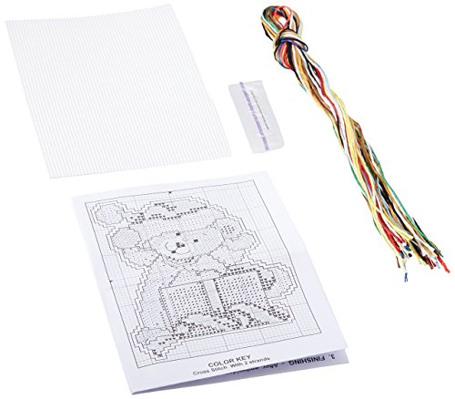 Tobin 14 Count Bear Ornament Plastic Canvas Kit, 4" by 3"