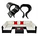 Do4U 12pcs Outdoor Patio Wicker Furniture Alignment Sofa Rattan Chair Sofa Fasteners Clip Sectional Connector - Non Slip Small 1.74 inches