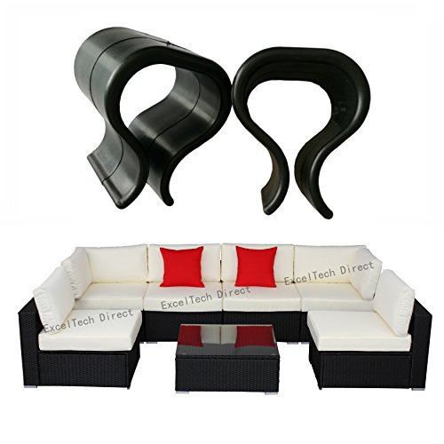 Do4U 12 pcs Outdoor Patio Wicker Furniture Alignment Sofa Rattan Chair Sofa Fasteners Clip Sectional Connector - non slip (Small(1.74 inch),12 Pcs) Do4U 12 pcs Outdoor Patio Wicker Furniture Alignment Sofa Rattan Chair Sofa Fasteners Clip Sectional Connector - non slip (Small(1.74 inch),12 Pcs)