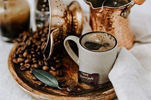 BALI’S BEST ESPRESSO CANDY, 1 POUND JAR, INDIVIDUALLY WRAPPED HARD CANDY WITH ESPRESSO FILLED CENTER, MADE WITH REAL SUMATRAN COFFEE, HALAL