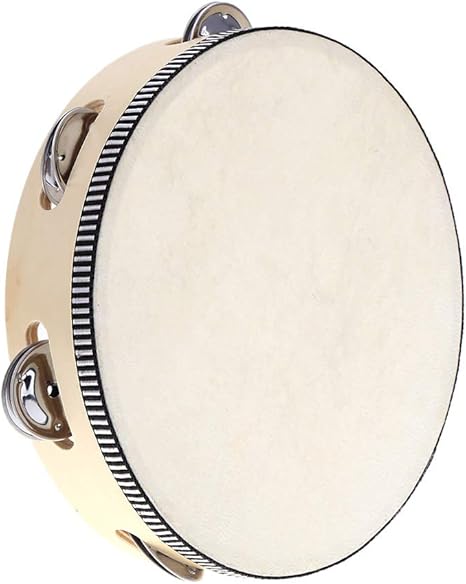 pandereta madera niños