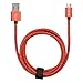Onite USB Type C Durable Braided Charging Sync Data Cable for Samsung Galaxy S8 S8+, Moto Z, LG V20 G5 G6, Google Nexus 5X 6P, Pixel XL, Red-Black