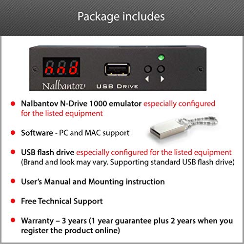 Floppy Disk USB Emulator Nalbantov N-Drive 1000 for Yamaha Disklavier Control Wagon DKW10