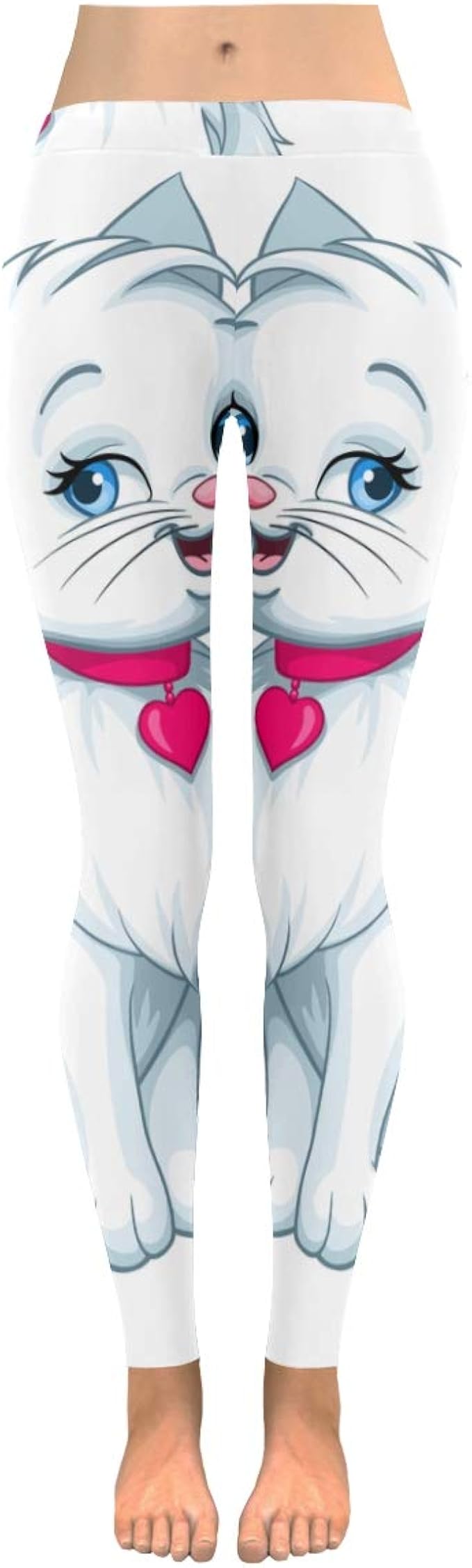 A Large Group of Cute Cartoon Cats Leggings Regular and