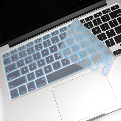 CNUALV Ultra Thin Silicon Gel Keyboard Cover Keyboard Skin for MacBook Air 13" (Blue)
