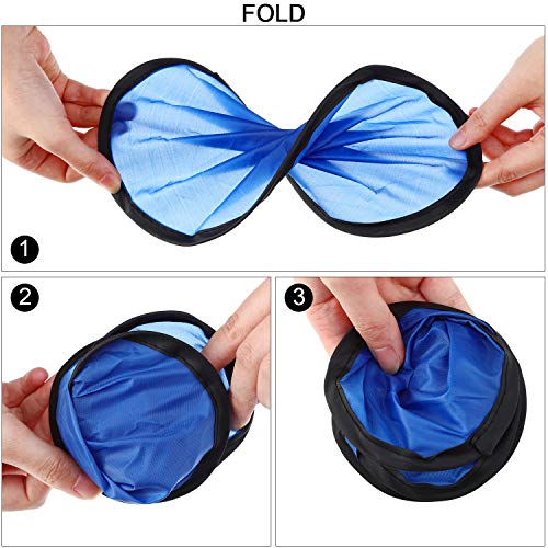 image for Norme Folding Pocket Toy Set Foldable Flying Disc with Bag Fun Birthda