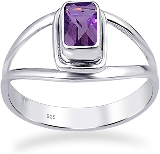 Orchid Jewelry 0.55 CTW Natural Octagon Purple Amethyst