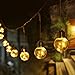 LE Battery Operated Globe String Light with 10 G45 LED Bulb, Portable Café Bistro Light with Remote, 10ft, 8 Mode, Warm White, Indoor Outdoor Bulb String Light for Patio, Pergola, Backyard and More