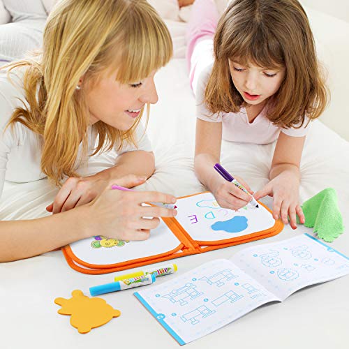 Drawing Doodle Booklet Toys for Kids，Magic Drawing Booklet with Washable Color Pen Reusable Portable Travel and Erasable Activity Painting Kit Gift for Boys Girls and Toddles 3+ - Thumbnail 6