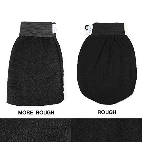 Scrubbing Exfoliator Mitt,Sandistore Home Spa Exfoliating gloves Hydro full body wash to cleanse scrub glove - Show & Bath - Deep clean dead skin and Improves blood circultion (A) - Thumbnail 4