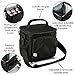 Fit & Fresh Small Cooler Bag Lunch Bag Insulated Tote Bag Soft Sided Thermal Bag for Men/Women/Work/Lunch/Fishing/Golfing/Beach/Camp/Picnic, Black