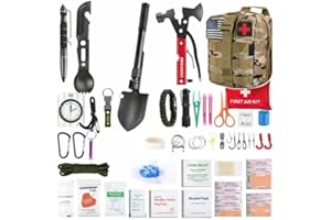 Emergency Survival Kit for Earthquake, Outdoor Adventure, Camping, Hiking, Vehical or Home with First Aid and Medical Supplie