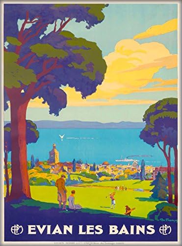 MAGNET Evian Les Bains South France Vintage French Travel Advertisement Magnet Print 2