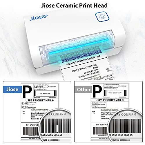 Jiose Bluetooth Thermal Label Printer Desktop Shipping Label Printer