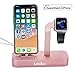 Apple iPhone/iWatch Charger Stand[iPhone Cord Included], Lecxci iWatch and iPhone Charging Dock Station Stand for iWatch Series 1/2 / 3[38mm/42mm], iPhone 6/ 6s / 7 7 Plus / 8 8 Plus (Rose Gold)