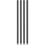 LynPonBlack M10 Thread Pendant Extension Rods for LynPon Chandelier Lights Only, 4 Rods, 9.85 Inches 25cm for 1 Rod
