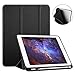 Fintie SlimShell Case for iPad 6th / 5th Generation (2018/2017), iPad Air 2 / Air 1 (9.7 Inch) - [Built-in Pencil Holder] Soft TPU Back Cover with Auto Wake Sleep, Black