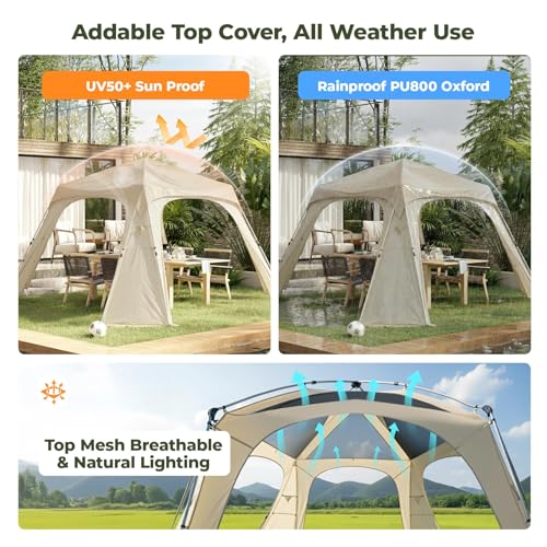Alvantor 12' x 12' Pop Up Gazebo Review: 4-Season Instant Canopy with Curtain Options image 22