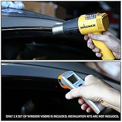 4pcs Tape-On Window Visor Deflector Rain Guard