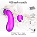 Clitoral Sucking Licking Tongue Vibrator Clitoris Stimulation with 7 Strong Sucking & Licking Modes & 3 Speeds Rechargeable Nipples Suction Stimulator Adult Sex Toys for Woman Couples