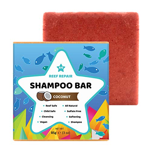 Reef Safe Shampoo Bar Coconut. All Natural Organic Solid Shampoo Bar