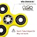 RAVO Fidget Spinner Toy,Over 2 Minutes Spin Time,Anti-Anxiety 360 Spinner,Helps Focusing Fidget Toy,EDC Focus Toy,Yellow