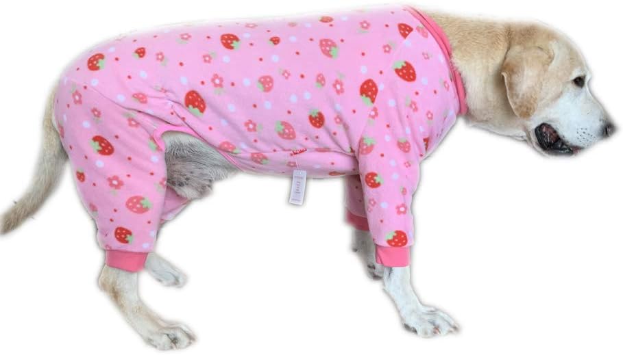 BT Bear Large Dog Clothes,Lovely Autumn Winter Warm Fleece Pet Clothes Protect Joints Anti-hair Four-legged Pet Pajamas Dog Jumpsuit For Medium Dogs Shepherd Dog (6 - Image 4