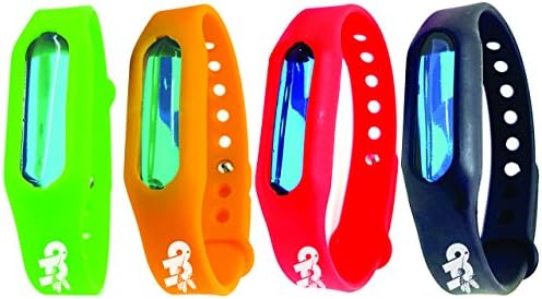 ByeBuzz Mosquito Repellent Bracelet, Waterproof – Set of 4 Adjustable Insect Repellent – Use 100% NATURAL ESSENTIAL OIL – Fit for Indoor and Outdoor Use – For Kids, Adults &amp; Pet