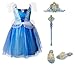 Disney Princess 94905 Cinderella Tiara to Toes Dress Up Set Costume