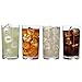 Lily's Home Unbreakable Highball Tumblers, Made of Shatterproof Tritan Plastic and Ideal for Indoor and Outdoor Use, Reusable (14oz each, Set of 4)