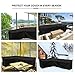 GEMITTO Patio Sofa Cover, Outdoor Sectional Furniture Cover, Waterproof Garden Couch Cover L-Shaped