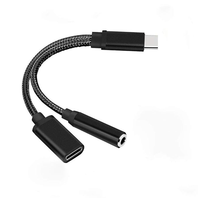 Bebetter Nylon Braided 2 In 1 Usb C Type C To 3 5mm Headphone Audio Aux