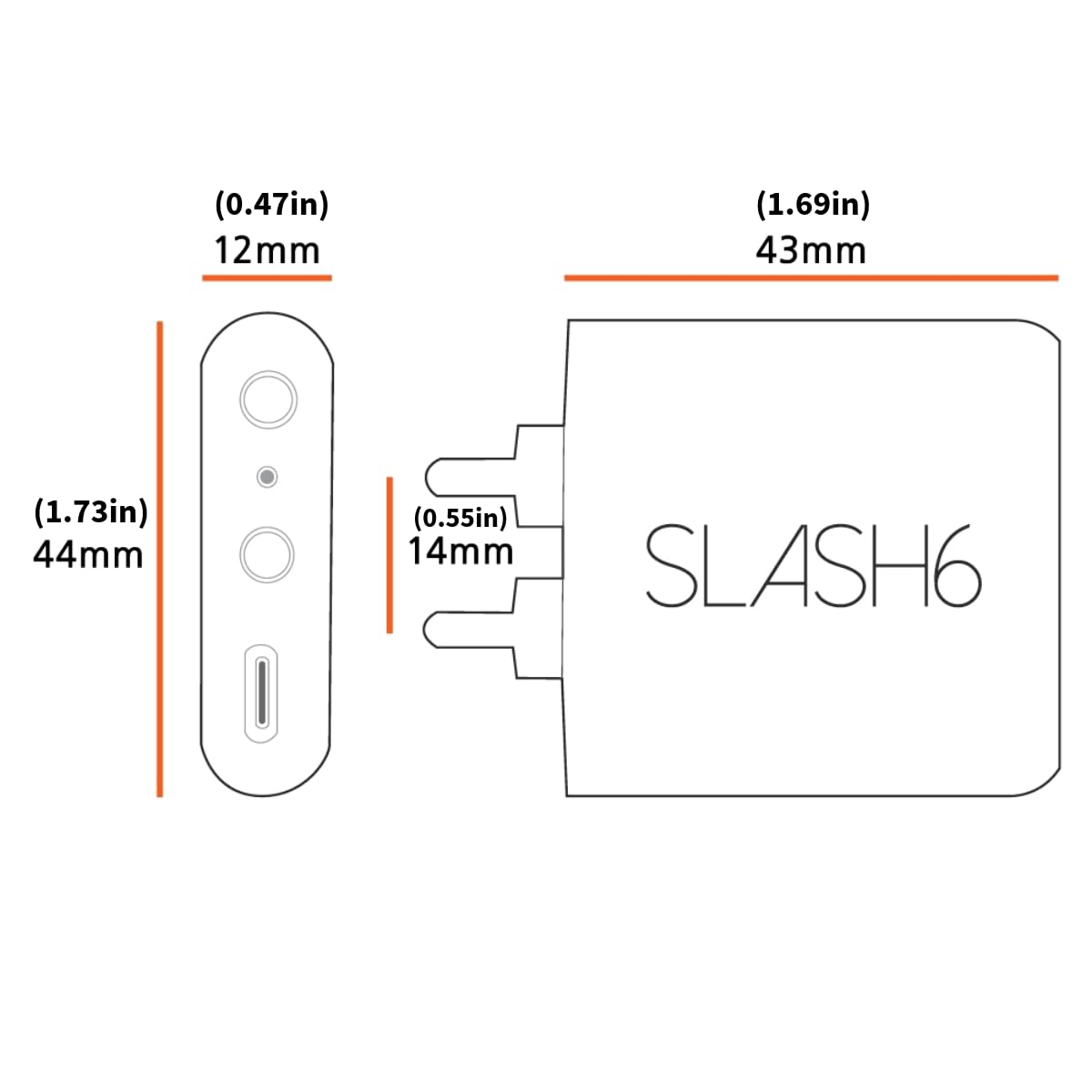 Slash6 LDAC Bluetooth DAC – aptX Adaptive/HD, USB & Optical in/Out, Hi-Res Audio, Headphone Amp, Compact Wireless Adapter for Home Stereo & Vintage Amps