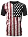 URBANCREWS Mens Hipster Hip Hop USA American Flag All-Star Crewneck T-shirt