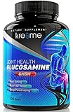 Kre8me Glucosamine, Extra Strength Glucosamine Complex with MSM, Chondroitin, Hyaluronic Acid and FruiteX-B, Supplements for Joint Support, 120-Count, No Artificial Flavors or Preservatives