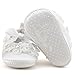 OOSAKU Baby Girls Shoes Wedding Party Slipper (0-3 Months, White A)