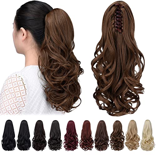 HSPCYGG Ponytail Extension 16" Wavy Claw Clip