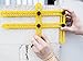 Durableport Angle Template Tool, Tile and Flooring Measuring Tool with Multi-Angle Ruler Mechanism for Handymen, Builders, Craftsmen, Do-it-Yourself. Portable, Lightweight and Ergonomic.