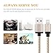Cablex 3Pack 6ft Lightning Cables, 8 Pin Nylon Braided Charging Cords Charger Compatible with iPhone 7/7 Plus/6s/6s Plus/6/6Plus/5s/5c/5, iPad/iPod Models (Golden)