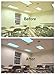 GlareShade Fluorescent Light Covers (10-Pack) - Improve Focus at Home, Office, Classroom or Hospital - Easy Install Magnetic Light Coverings Reduce Harsh Glare, Headaches & Eyestrain - Ocean Blue