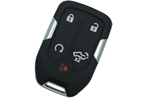 WICUASIX Replacement Key Fob Shell Case for 2019-2022 Chevy Silverado and GMC Sierra 1500 2500HD 3500HD Keyless Entry Remote Car Key Fob Cover Casing with Uncut Blade Blank and Screwdriver (5 Button-Style A)