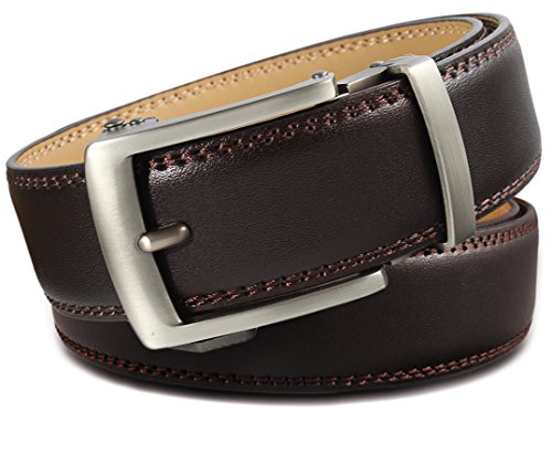 Aventus Men's Leather Ratchet Click Belt - Classico