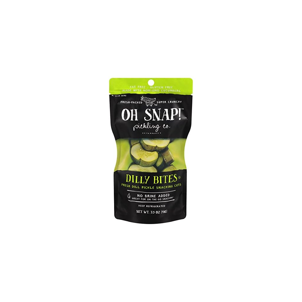 Oh Snap Fresh Dill Pickle Snacking Cuts, 3.5 Ounce (Pack of 12) The