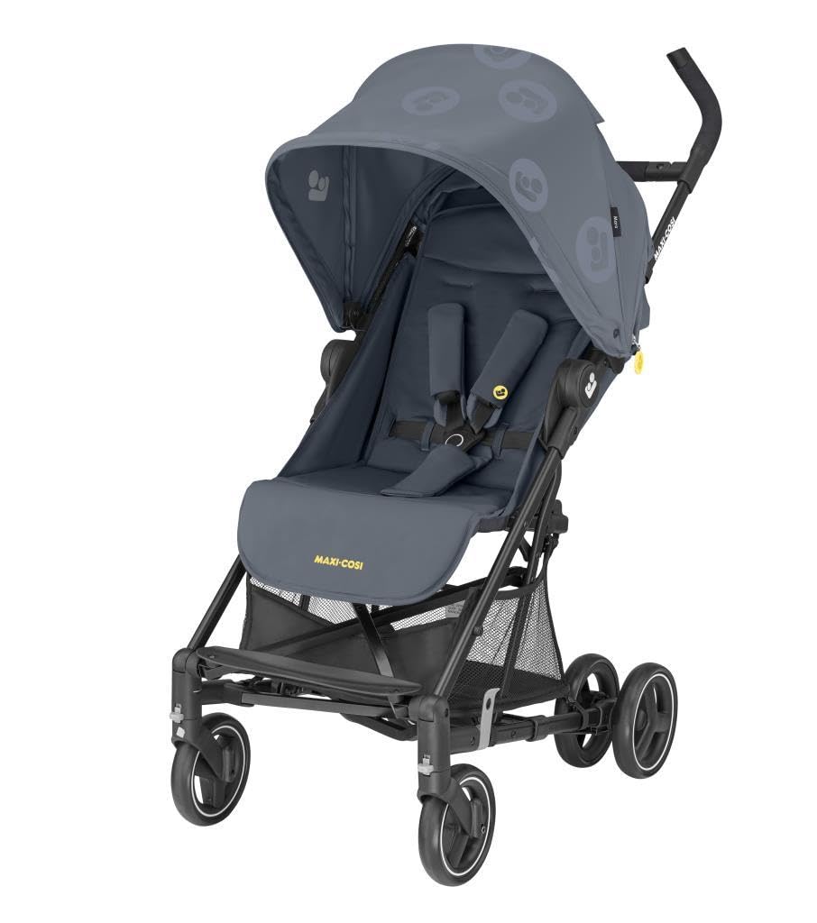 Maxi-Cosi Mara Buggy, Very Light and Compact Pushchair with 3 Reclining Positions, Suitable from Birth to Approx. 4 Years (max. 22 kg), Brave Graphite