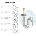 Drain Snake Plastic Orange kettle Turandoss Cleaning Cleaner Tools for Home, Kitchen,and so on