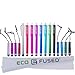 Eco-Fused Stylus Pen Bundle - Universal - 8 Long / 8 Short - Compatible with All Capacitive Touchscreen Devices - for iPad, iPhone, Samsung Phones and Tablets, All Android Phones and Tablets and More